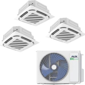 AUX Air Conditioning Set with 3 x 12000 BTU (5.3 kW each) Cassette Devices and 36000 BTU (10.5 kW)