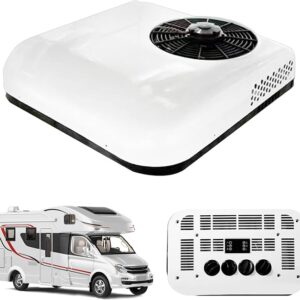 Ultra Thin Inverter Roof Air Conditioner for Motorhome, Caravan, Camping, Trucks and Vans (Cooling Only, 12 V) [Energy Class A++]