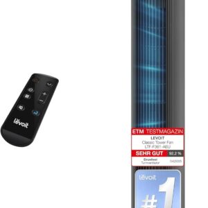 Levoit - Quiet Fan - Tower Fan with Cooling - Tower Fan with Remote Control